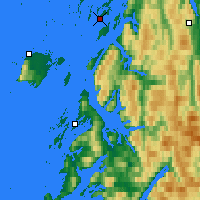 Nearby Forecast Locations - Tjøtta - Map
