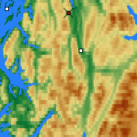 Nearby Forecast Locations - Mosjøen - Map
