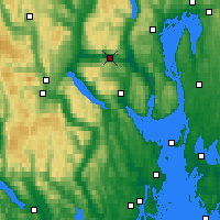 Nearby Forecast Locations - Drammen Berskog - Map