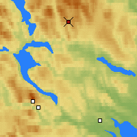 Nearby Forecast Locations - Korsvattnet - Map