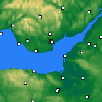 Nearby Forecast Locations - Cardiff - Map