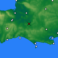 Nearby Forecast Locations - Yeovil - Map