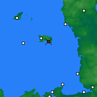 Nearby Forecast Locations - St Helier - Map