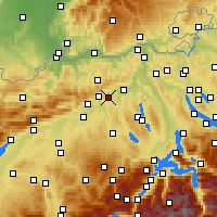 Nearby Forecast Locations - Obergösgen - Map