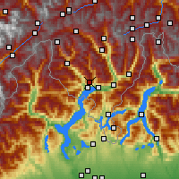 Nearby Forecast Locations - Cimetta - Map