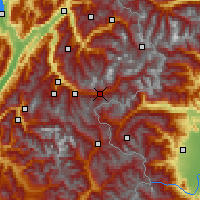 Nearby Forecast Locations - Modane - Map
