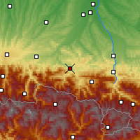 Nearby Forecast Locations - Saint-Girons - Map