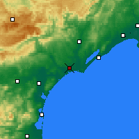 Nearby Forecast Locations - Béziers - Map