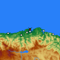 Nearby Forecast Locations - Santander - Map