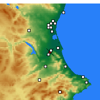 Nearby Forecast Locations - Xàtiva - Map