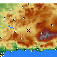 Nearby Forecast Locations - Granada - Map
