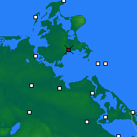 Nearby Forecast Locations - Rügen - Map