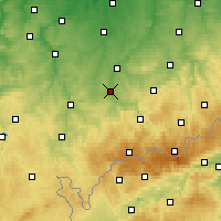 Nearby Forecast Locations - Zwickau - Map