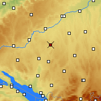 Nearby Forecast Locations - Biberach - Map