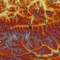 Nearby Forecast Locations - Kaprun - Map