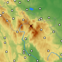 Nearby Forecast Locations - Šerák - Map
