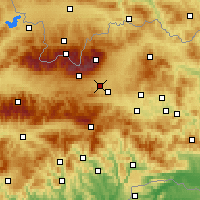 Nearby Forecast Locations - Poprad - Map