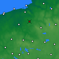 Nearby Forecast Locations - Zegrze Pomorskie - Map