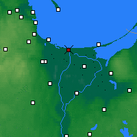 Nearby Forecast Locations - Żuławki - Map