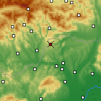 Nearby Forecast Locations - Jósvafő - Map