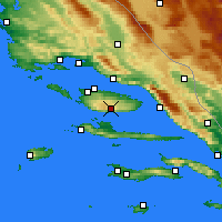 Nearby Forecast Locations - Brač Airport - Map