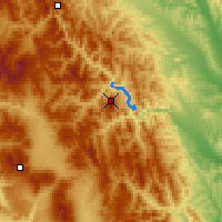 Nearby Forecast Locations - Ceahlau Toaca - Map