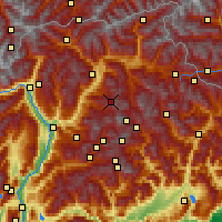 Nearby Forecast Locations - Seiser Alm - Map