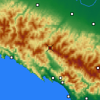 Nearby Forecast Locations - Passo D.Cisa - Map