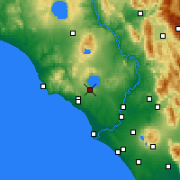 Nearby Forecast Locations - Vigna Di Valle - Map