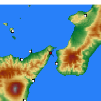 Nearby Forecast Locations - Messina - Map