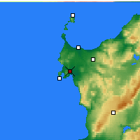 Nearby Forecast Locations - Alghero - Map