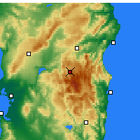 Nearby Forecast Locations - Fonni - Map
