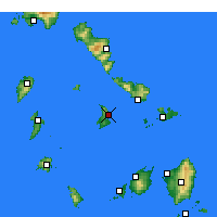 Nearby Forecast Locations - Ermoupoli - Map