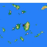 Nearby Forecast Locations - Naxos - Map