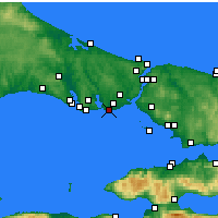 Nearby Forecast Locations - Istanbul - Map