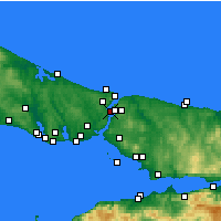 Nearby Forecast Locations - Sarıyer - Map