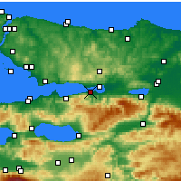 Nearby Forecast Locations - Gölcük - Map