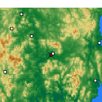 Nearby Forecast Locations - Daegu - Map