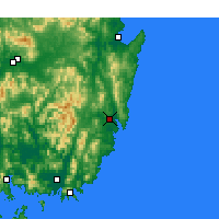 Nearby Forecast Locations - Ulsan - Map