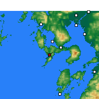 Nearby Forecast Locations - Nagasaki - Map
