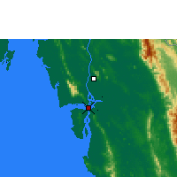 Nearby Forecast Locations - Mawlamyine - Map