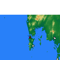 Nearby Forecast Locations - Phuket Intl. Airport - Map