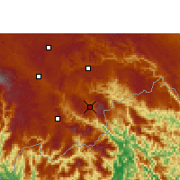 Nearby Forecast Locations - Malipo - Map