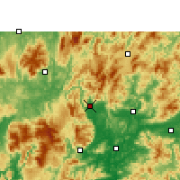 Nearby Forecast Locations - Lechang - Map