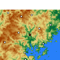 Nearby Forecast Locations - Fu'an - Map