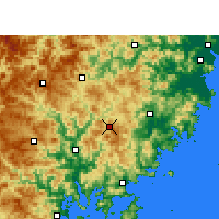 Nearby Forecast Locations - Zherong - Map