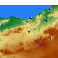 Nearby Forecast Locations - Oujda - Map