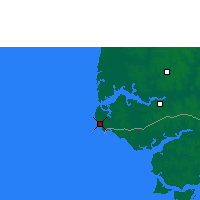 Nearby Forecast Locations - Cap Skirring - Map