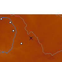Nearby Forecast Locations - Ndola - Map