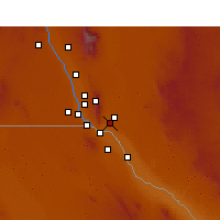 Nearby Forecast Locations - El Paso - Map